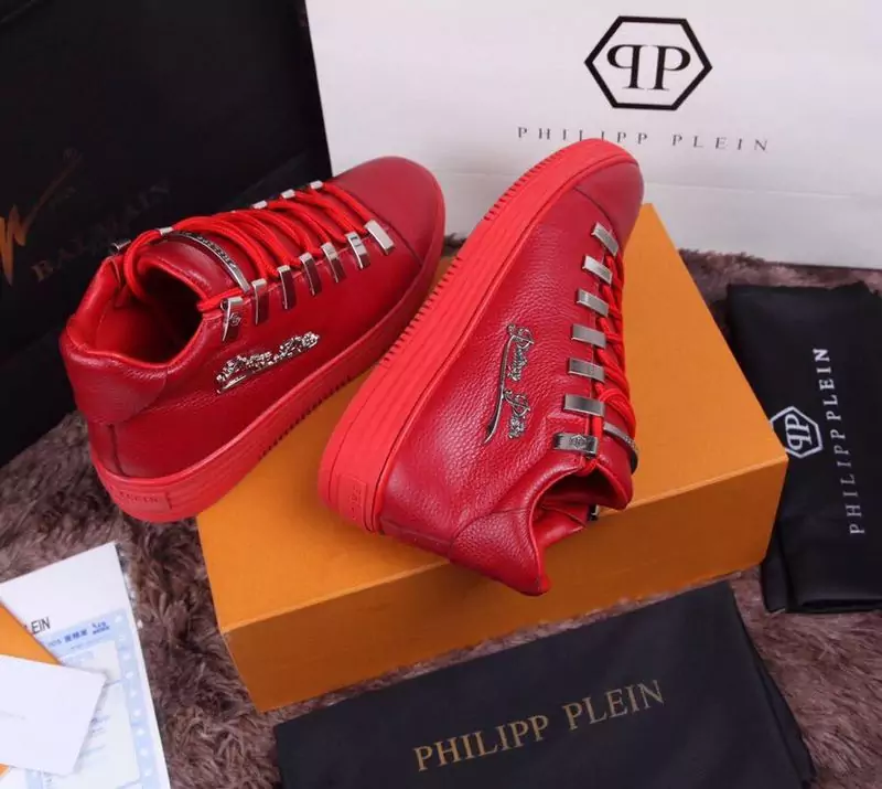 chaussure philipp plein sport homme lychee texture red